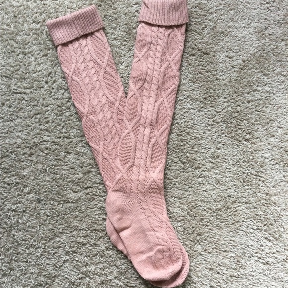 Lounge Accessories - Knee High Cozy Knitted Socks